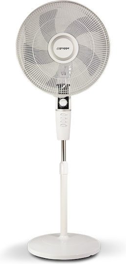 Gruppe FS 40-413 Pedestal Fan 60W Fan Diameter 40cm White