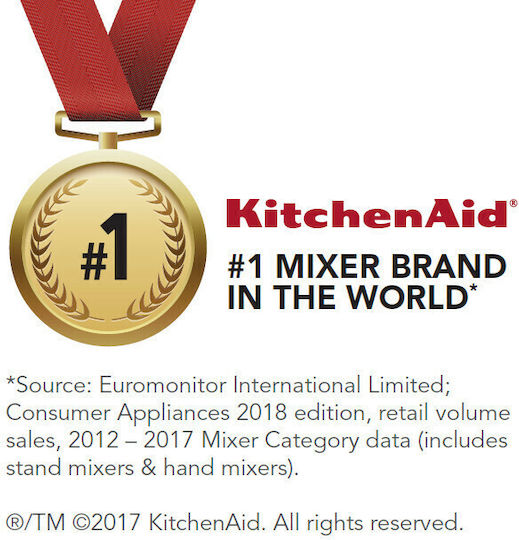Kitchenaid Stand Mixer 300W with Stainless Mixing Bowl 4.8lt