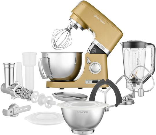 Sencor Stand Mixer 1000W with Stainless Mixing Bowl 4.5lt