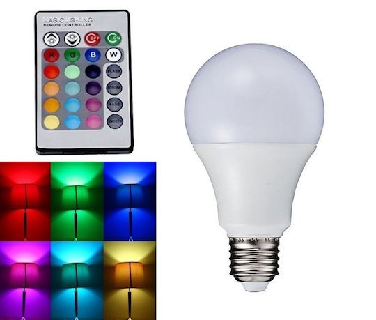 Smart Lampe LED 3W für Fassung E27 RGBW Dimmbar
