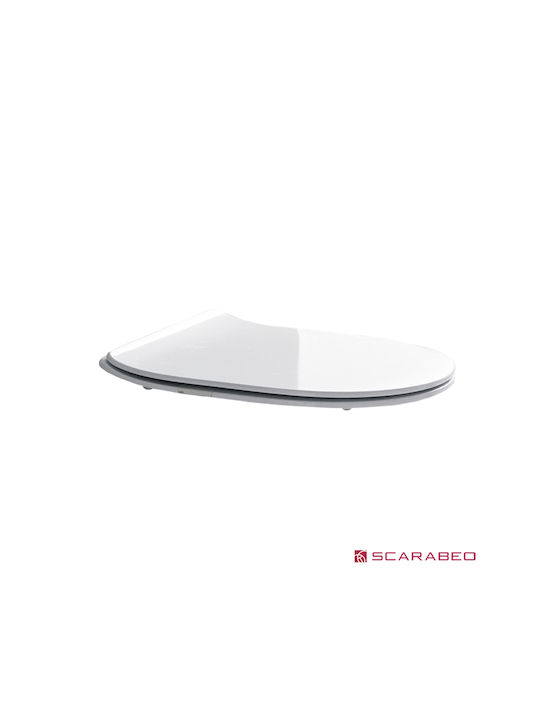Scarabeo Καπάκι Λεκάνης Slim Soft Close Πλαστικό Λευκό
