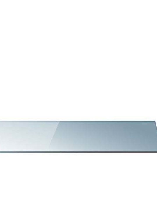 Karag Mensole Wall Mounted Bathroom Shelf Glass 60x11x6cm Icy