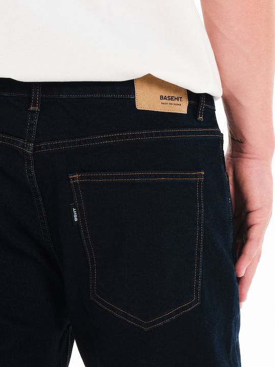 Men's Elastic Blue Jeans Pants
