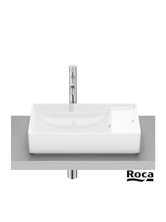 Roca Aufgesetztes Waschbecken Porzellan 55x34.5cm Ona
