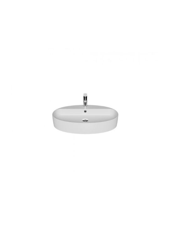 Creavit Loop Επικαθήμενος Νιπτήρας Πορσελάνης 70x40x11.5cm White