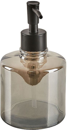 Beliani Badezimmer-Accessoire-Set Glas Gray 3Stück