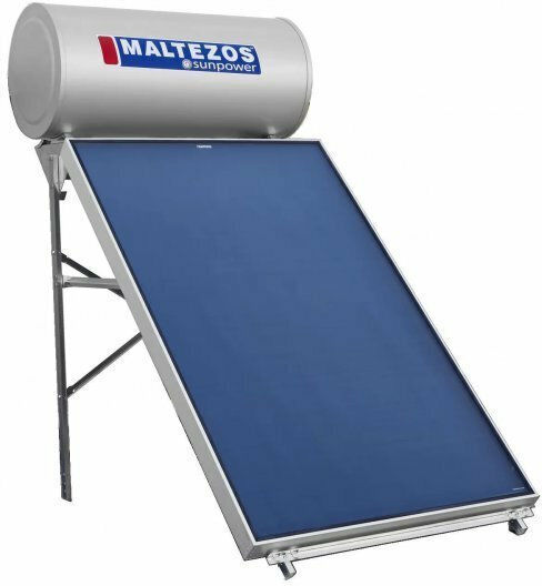 Maltezos Solar-Warmwasserbereiter 160Es Glas Doppelte Energie 2.6qm Auswahl