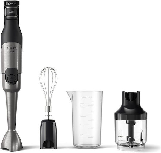 Philips 5000 Series Ραβδομπλέντερ με Ανοξείδωτη Ράβδο 1200W Ασημί