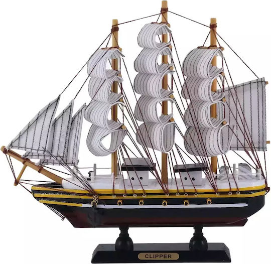 Holzdekoratives Klipperschiff 24cm