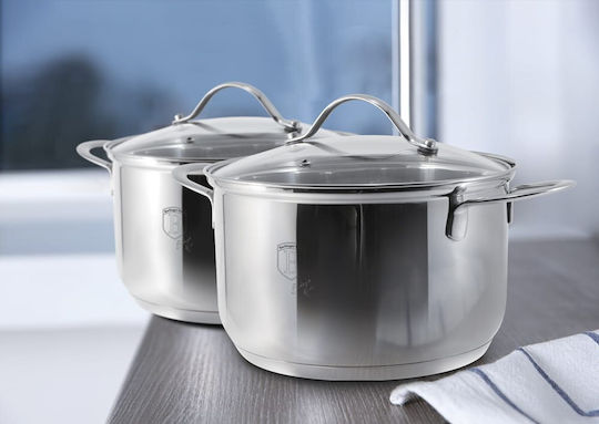 Berlinger Haus Silver Jewellery Collection Σετ Μαγειρικά Σκεύη από Ανοξείδωτο Ατσάλι Ασημί 10τμχ