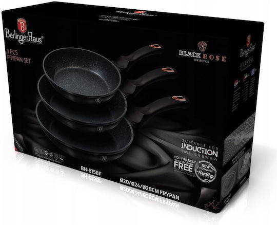 Berlinger Haus Black Rose Collection Pfannen-Set BH-6158 3Stück