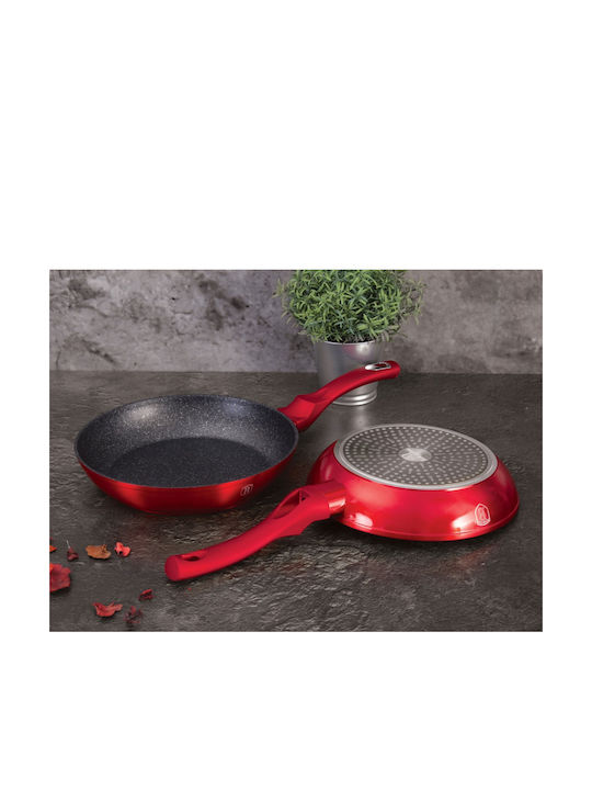 Berlinger Haus Metallic Line Pfannen-Set Burgundy Collection BH-6189 3Stück