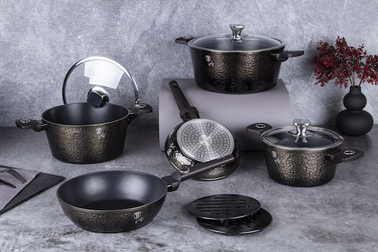 Berlinger Haus Primal Gloss Collection Kochgeschirr-Set aus Aluminium mit Antihaftbeschichtung 5 Stück