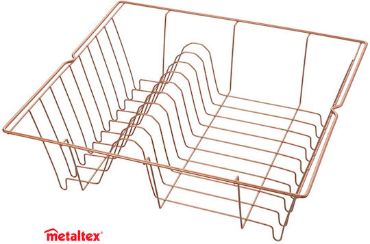 Metaltex Lipsia Copper Sită Pentru Chiuvetă Metalică Roz 36x33x12cm