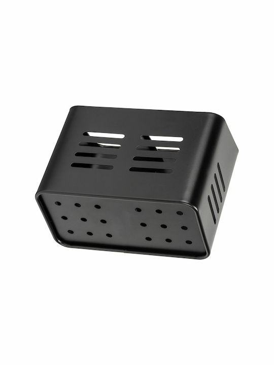 Wenko 55098100 Metallisches Abtropfgestell für Besteck Schwarz 16x13.5x9cm