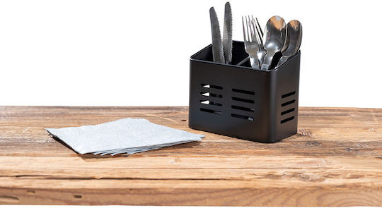 Wenko 55098100 Suport De Scurgere Pentru Tacâmuri Metalic Negru 16x13.5x9cm