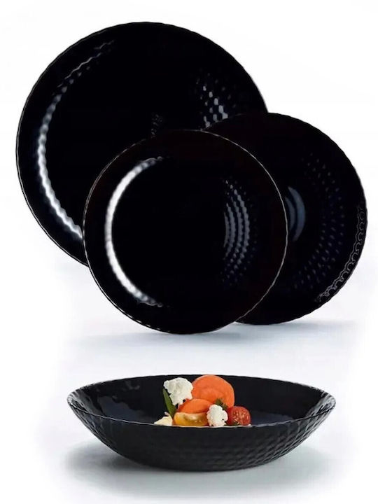 Luminarc Pampille Negru Porțelan Set de Vase 18buc