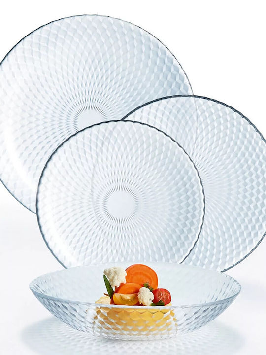 Luminarc Pampille Geschirrset aus Porzellan Transparent 18Stück