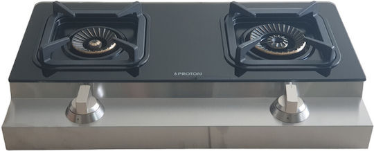 Proton Countertop Burner Flüssiggas Double Schwarz