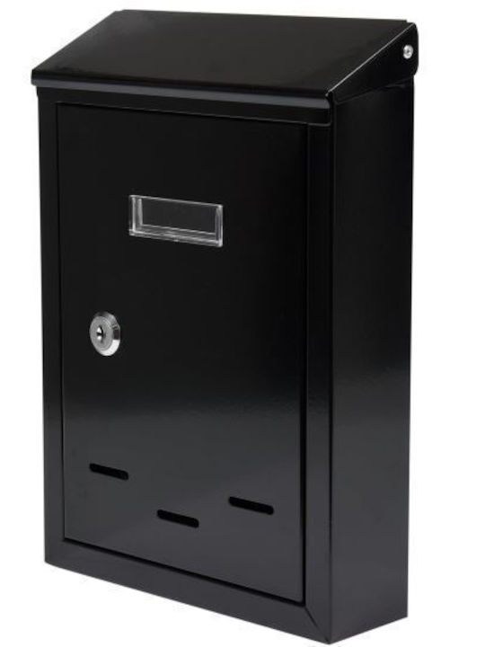 Outdoor Mailbox Inox in Black Color 28.5x20x6cm