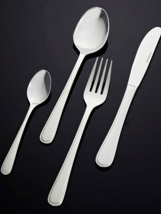 SP Tableware Hammered Besteckset Edelstahl Silber 30Stück
