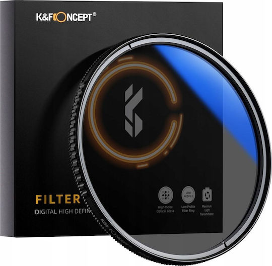 K&F Concept Multi-Coated Circular Polarizer Slim Lens Filter PL CPL HD Coloured Diameter 43mm with Coating MC for Photographic Lenses