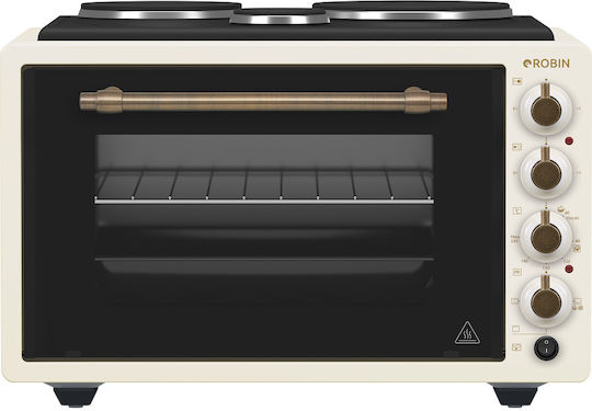 Robin Electric Countertop Oven 42lt Without Burners Beige