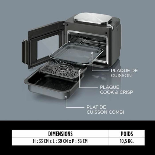 Ninja Electric Countertop Oven 12.5lt Without Burners Gray