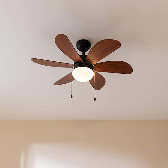 Cecotec EnergySilence Aero 365 Ανεμιστήρας Οροφής 92cm με Φως Gold & Wood