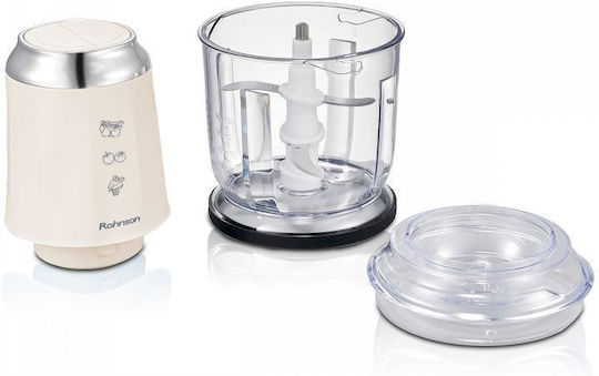 Rohnson Mini Chopper Multi 600W mit Behälter 600ml Beiges