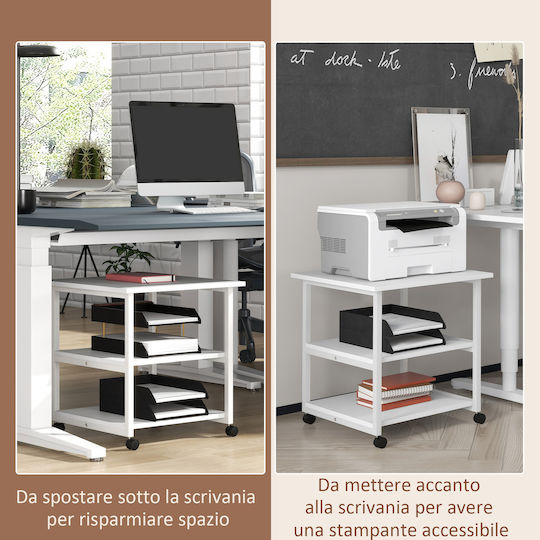 HomCom Druckerzubehör Tischständer Drucker 924-090V00WT