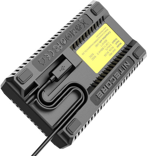 NiteCore Dublu Încărcător de baterii UHX1 Pro Compatibil cu Hasselblad