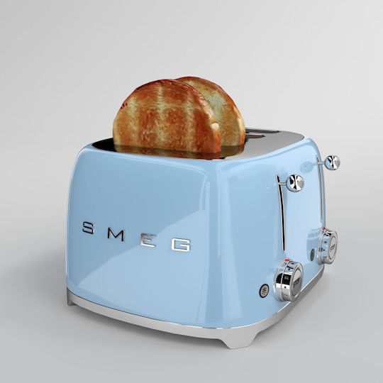 Smeg Toaster 4 Slots 2000W Blue