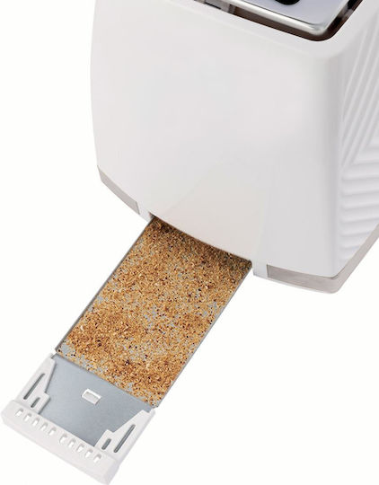 Russell Hobbs Groove Toaster 2 Slots 850W White