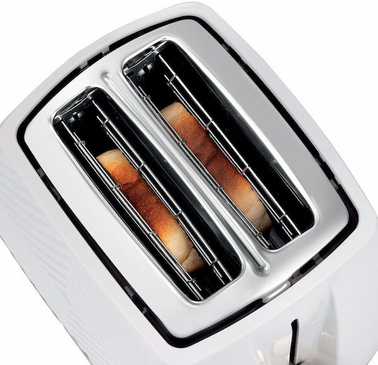 Russell Hobbs Groove Toaster 2 Slots 850W White