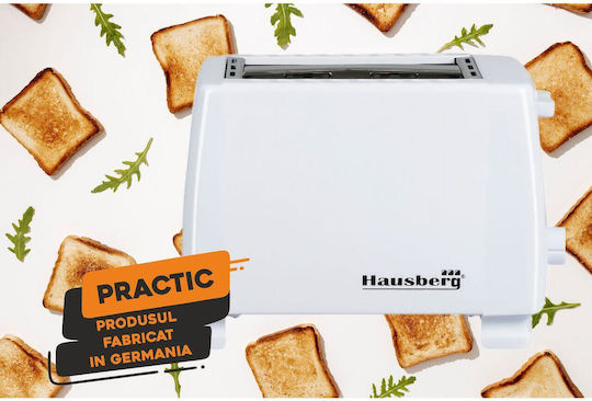 Hausberg Hausberg HB-150AB Тостер Двуместна 750W Бяла
