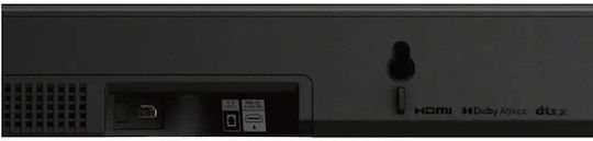 Sony HT-S2000 Soundbar 3.1 Bluetooth, HDMI και Wi-Fi 250W με Τηλεχειριστήριο Μαύρο