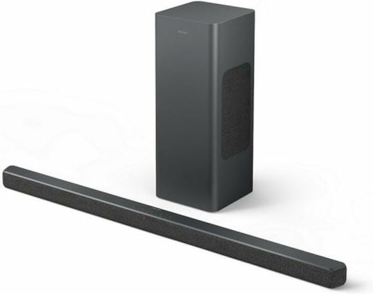 Philips Soundbar 2.1 Bluetooth și HDMI 320W cu Telecomanda Gri TAB6309/10