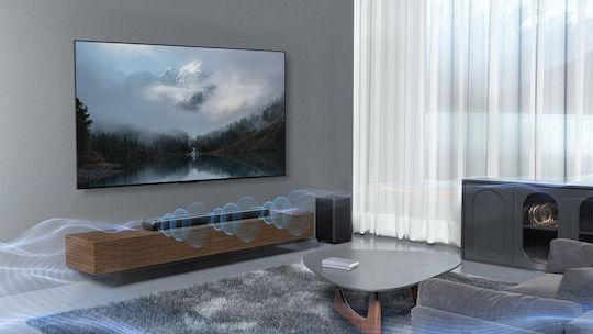 TCL S643WE Soundbar 240W 3.1 Bluetooth με Ασύρματο Subwoofer και Τηλεχειριστήριο Μαύρο