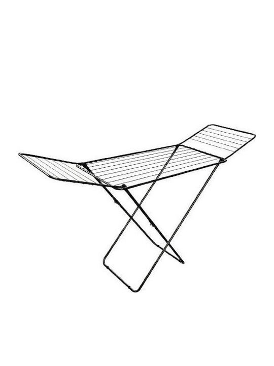 TnS Metallic Folding Floor Clothes Drying Rack with Hanging Length 18m
