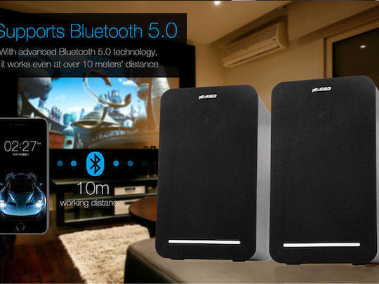 Fenda Αυτοενισχυόμενα Ηχεία με Bluetooth 60W (Ζεύγος) Μαύρα