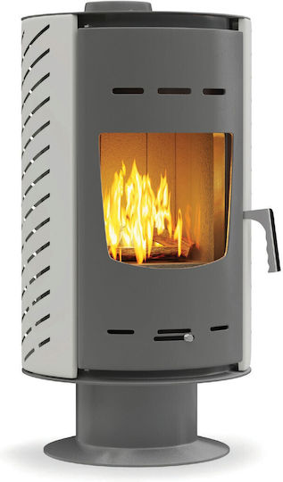 Thermiki ATS Zero Stahl Holzofen 12.1kW Rot