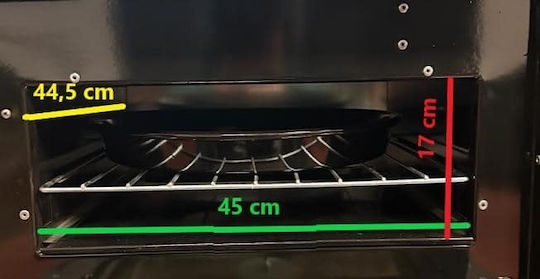 Simge 701 Omega Gusseisen Holzofen mit Ofen 9kW Schwarz
