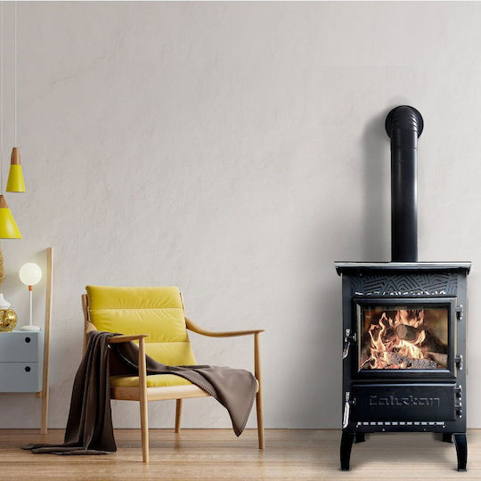Panthermica 305-3D Steel Wood Stove 12.5kW Gray