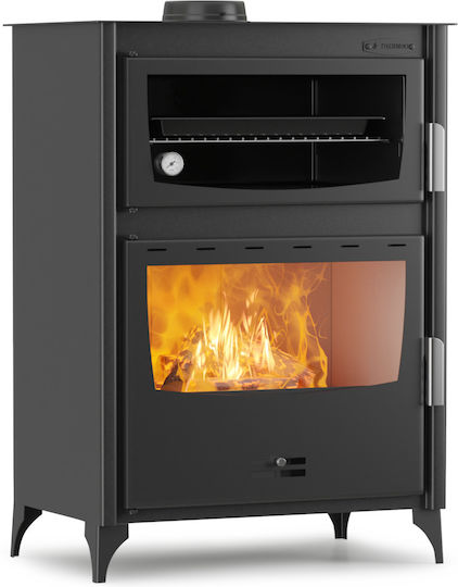 Thermiki ATS 90-50 Masina Oțel Soba pe lemne 17.5kW Negru