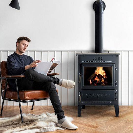 Caliskan 305 Steel Wood Stove 12.5kW Gray