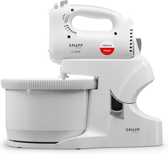 Smapp Smapp 451.6 Μίξερ με Πλαστικό Κάδο 3.3lt Λευκό 580W