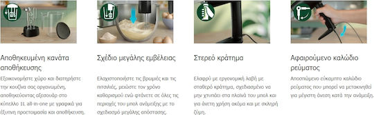 Philips Series 5000 HR3781/20 Миксер Ръчен Черен
