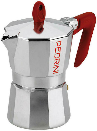 Pedrini 9082-0 Μπρίκι Espresso 2cups Ασημί