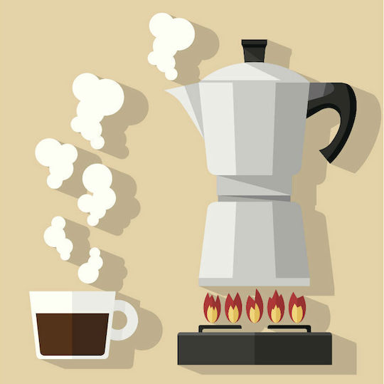 Pedrini 9111-8 Espresso-Kanne 1 Cups Schwarz